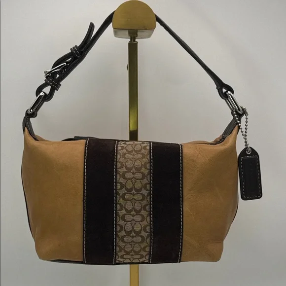 Vintage Coach Y2K leather - suede - signature mini bag - Picture 12 of 13